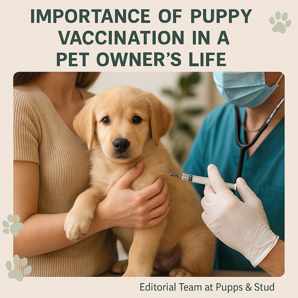 Importance of Puppy Vaccination in a Pet Owner’s Life. By the Editorial Team at Pupps&Stud